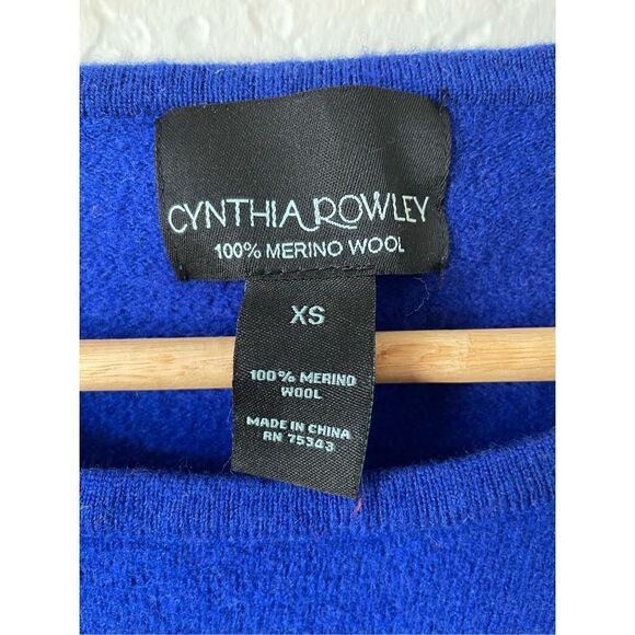 🔵Cynthia Rowley 100% Merino wool sweater - Picture 4 of 4
